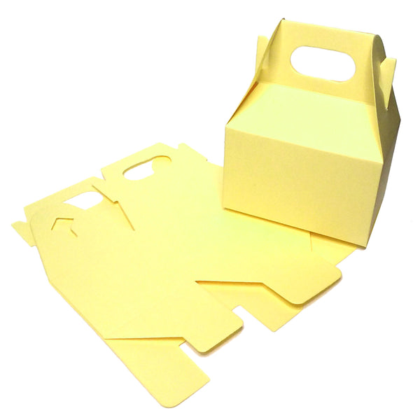 12 Pack - Light Yellow Gable Boxes
