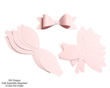 Light Pink Paper Bow DIY Set - 12 per order (Pricing for sizes vary)
