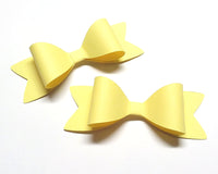 Light Yellow Paper Bow DIY Set - 12 per order (Pricing for sizes vary)