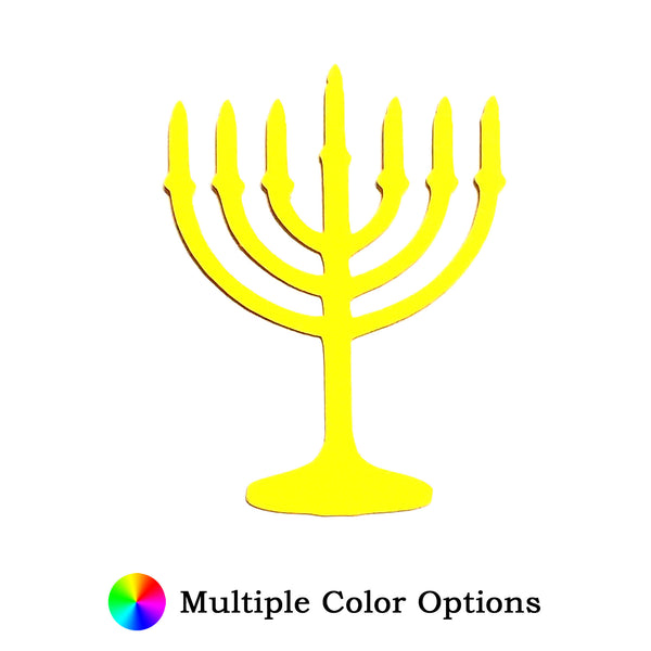 Menorah 7 Branch Die Cut Shape - 25 per order (Pricing for sizes vary)