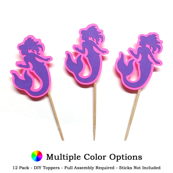 Mermaid DIY Cupcake Topper (12 kits per order)