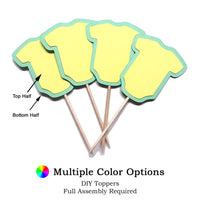 Onesie DIY Cupcake Topper (12 kits per order)