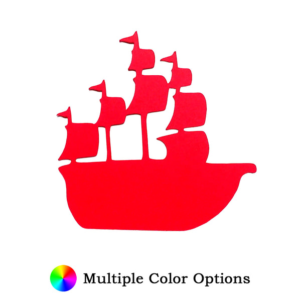 Pirate Ship Die Cut Shape - 25 per order (Pricing for sizes vary)