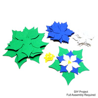 Paper Poinsettia DIY Set - 12 per order (Pricing for sizes vary)