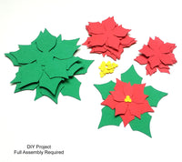 Paper Poinsettia DIY Set - 12 per order (Pricing for sizes vary)
