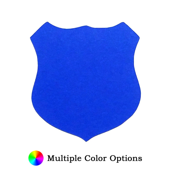 Police Badge Die Cut Shape - 25 per order (Pricing for sizes vary)