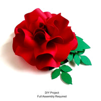 Red Paper Rose DIY Set - 12 per order (Pricing for sizes vary)