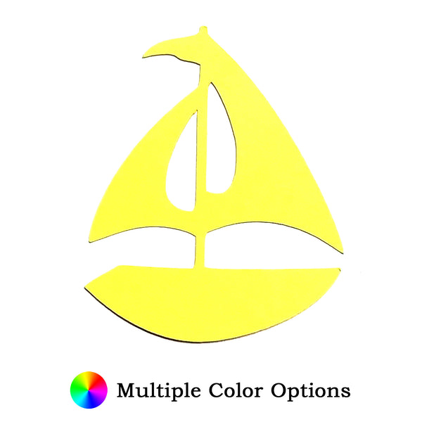 Sailboat Die Cut Shape - 25 per order (Pricing for sizes vary)