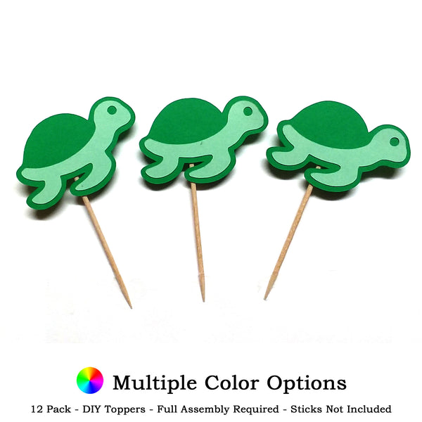 Sea Turtle DIY Cupcake Topper (12 kits per order)