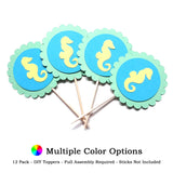 Seahorse DIY Cupcake Toppers (12 kits per order)