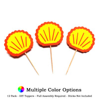Wavy Seashell DIY Cupcake Topper (12 kits per order)