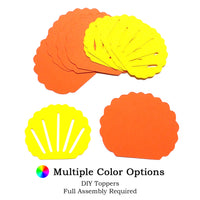 Wavy Seashell DIY Cupcake Topper (12 kits per order)