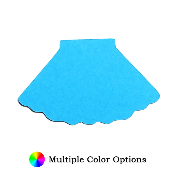 Short Skirt Die Cut Shape - 25 per order (Pricing for sizes vary)