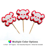 Crossbone Skull DIY Cupcake Topper (12 kits per order)