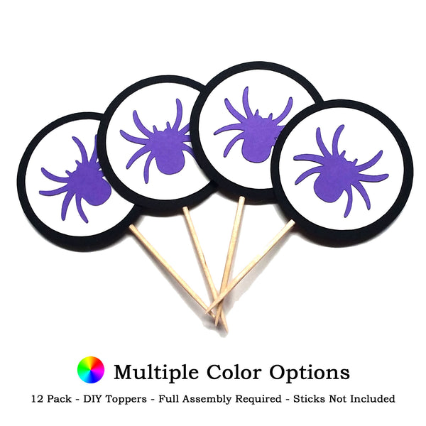 Spider DIY Cupcake Toppers (12 kits per order)
