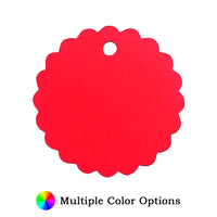 Scallop Circle Gift Tags - 2" H x 2" W (25 per order)