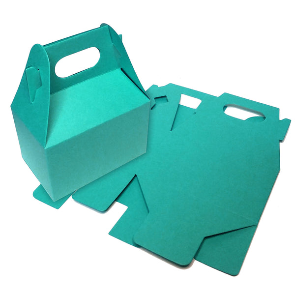 12 Pack - Teal Gable Boxes