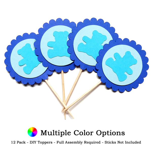 Teddy Bear DIY Cupcake Toppers (12 kits per order)