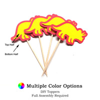 Triceratops DIY Cupcake Topper (12 kits per order)