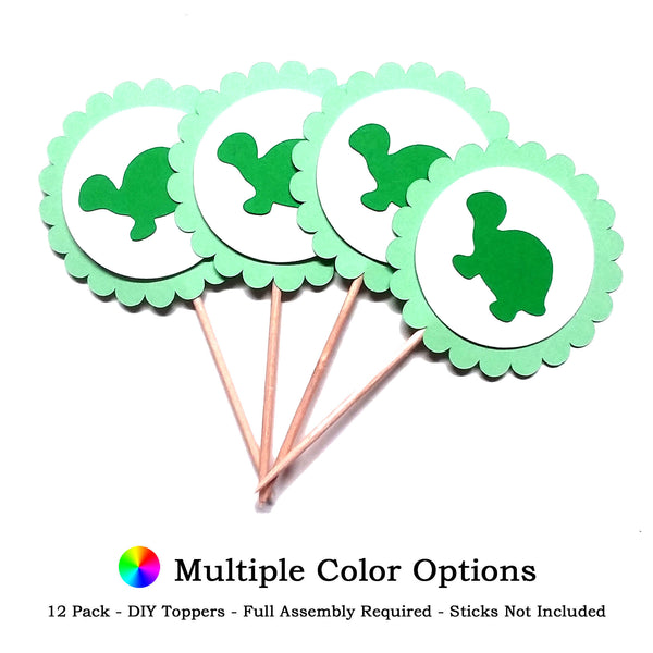 Turtle DIY Cupcake Toppers (12 kits per order)