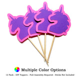 Unicorn Head DIY Cupcake Topper (12 kits per order)