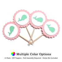 Whale DIY Cupcake Toppers (12 kits per order)