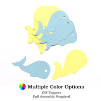 Whale DIY Cupcake Topper (12 kits per order)