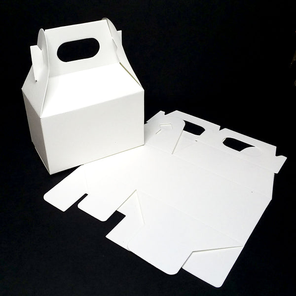 12 Pack - White Gable Boxes