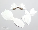 White Paper Bow DIY Set - 12 per order (Pricing for sizes vary)