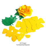 Yellow Paper Rose DIY Set - 12 per order (Pricing for sizes vary)