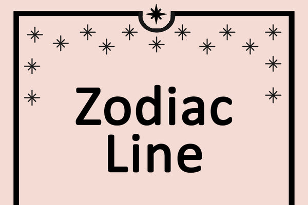 Zodiac Line ROSE GOLD - 6"x3"