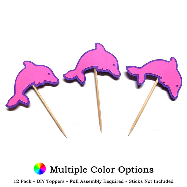 Dolphin DIY Cupcake Topper (12 kits per order)