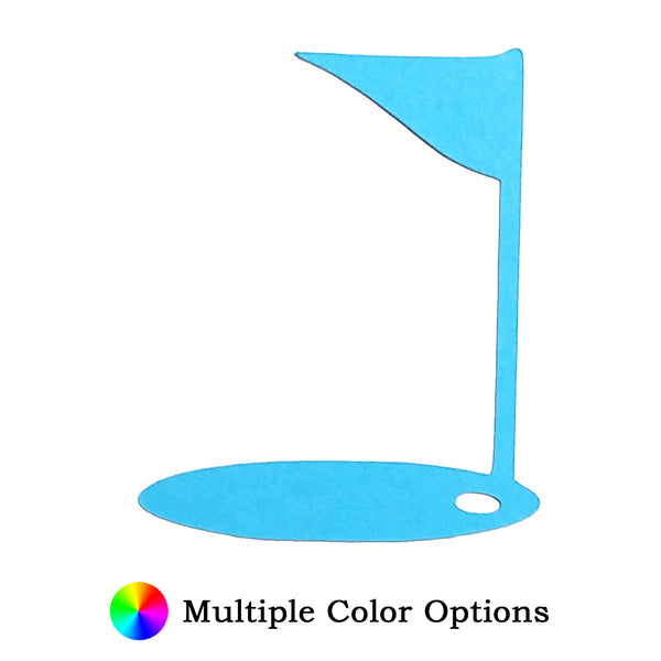 Golf Flag Die Cut Shape - 25 per order (Pricing for sizes vary)